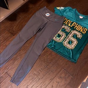 Nike Miami Dolphins Dri Fit Leggings Xs